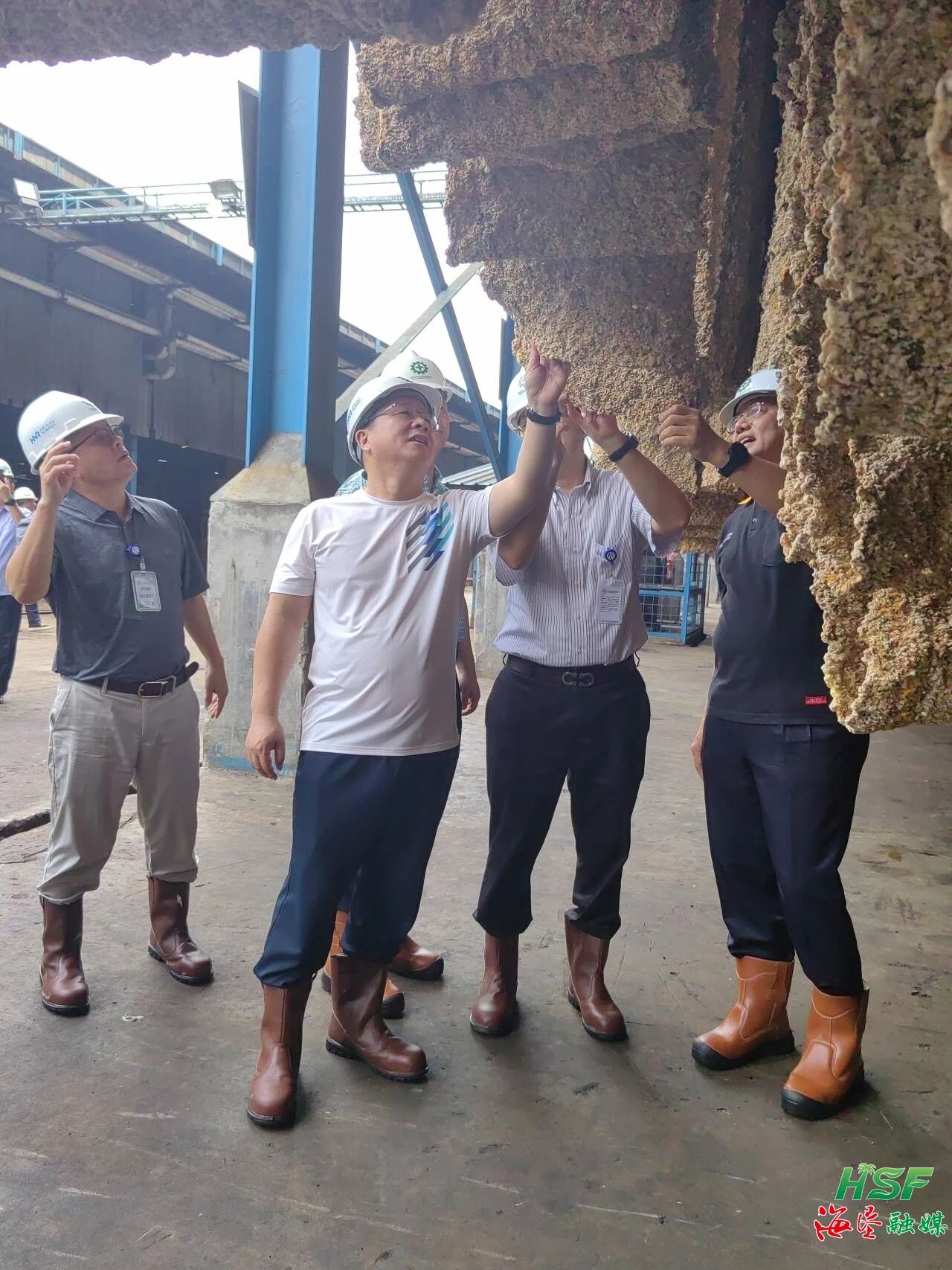 包洪文一行调研合盛农业SGO加工厂。